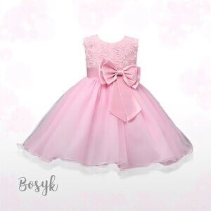 Rain of Flower Dress- Light Pink- Dress for Girls- Elegant Dress for Girls